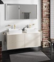 Vorschau: Hansgrohe Xevolos E Waschtischunterschrank 137cm für 2 Aufsatzwaschtischen und Konsole, 4 Schubkäste