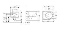 Vorschau: Geberit iCon Wand-WC Tiefspüler, geschlossene Form, verkürzte Ausladung, Rimfree, weiß 204070000_2