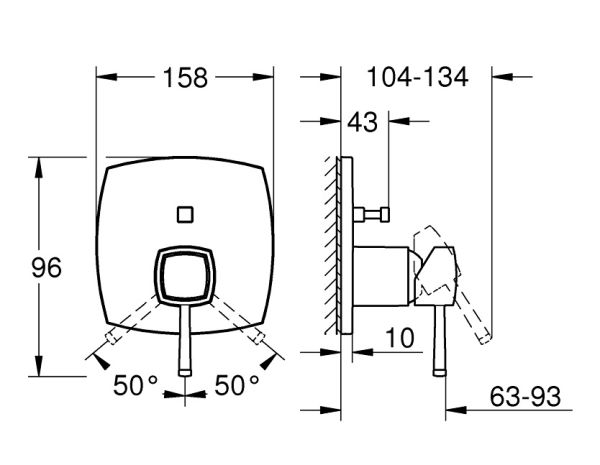 Grohe Grandera Einhand-Wannenbatterie