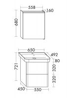 Vorschau: Burgbad Iveo Badmöbel-Set 65cm, Spiegelschrank, Keramik-Waschtisch und WT-Unterschrank SFHJ065LF2833C0001G0161