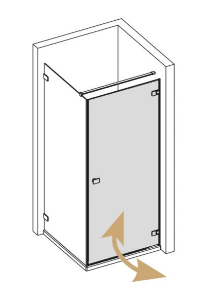 Provex X-LINE XT Pendeltür für Seitenwand, 8mm, 0013XT05G, 0035XT05G