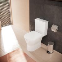 Hansgrohe EluPura Original S Stand WC für Spülkasten, AquaChannel Flush, Abgang waagerecht, weiß 60265450