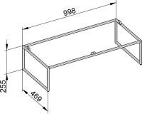 Vorschau: Keuco X-Line Bodengestell, 100x25,5cm 33198180004