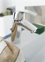 Grohe Eurosmart Einhand-Waschtischbatterie mit Zugstangen-Ablaufgarnitur, M-Size, chrom