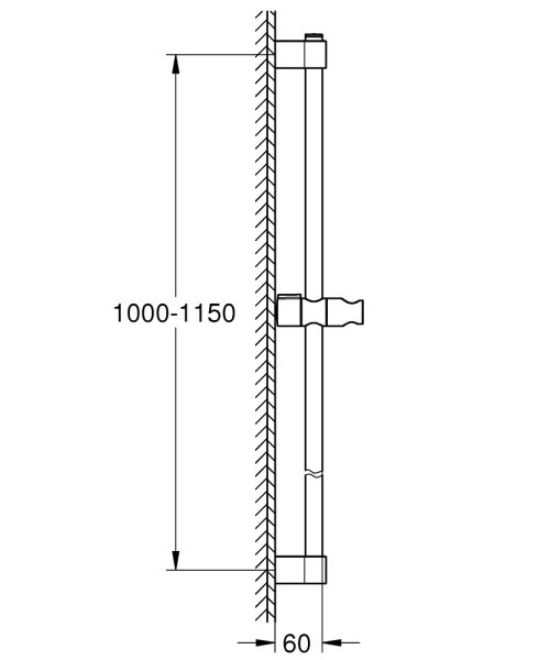 Grohe Tempesta Brausestange 115cm, chrom