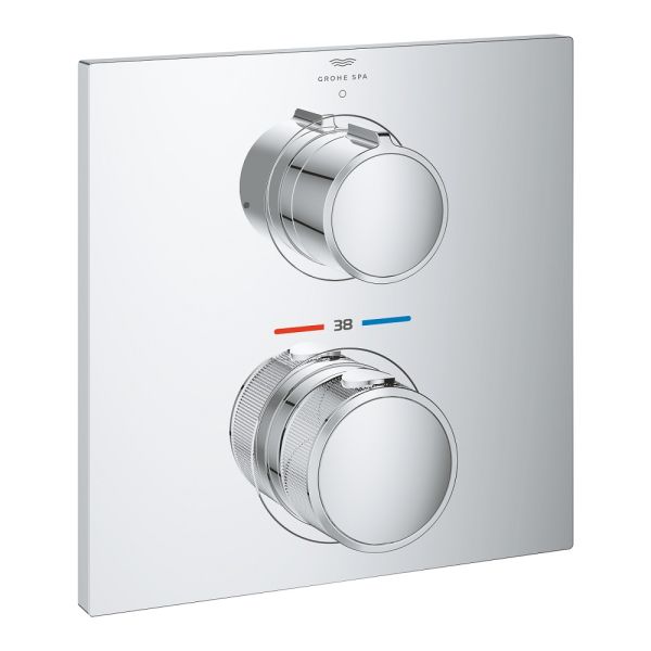 Grohe Allure Unterputz-Thermostat, 1 Verbraucher, eckig