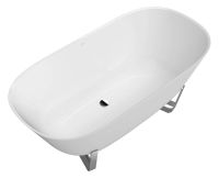 Vorschau: Villeroy&Boch Antheus Solo Quaryl® freistehende Badewanne, 155x75cm weiß UBQ155ANH7F400V-01