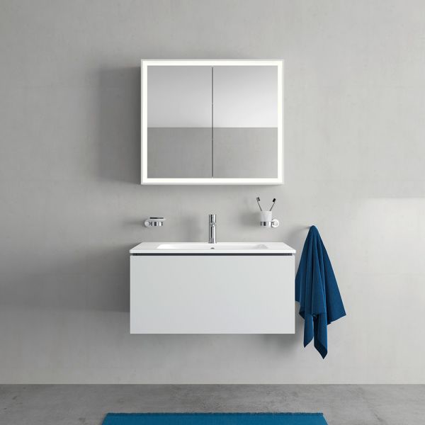 Duravit ME by Starck Waschtisch 83x49cm, mit Überlauf, ohne Wondergliss, weiß 2336830000