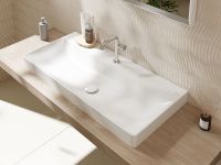 Vorschau: hansgrohe Xelu Q Aufsatzwaschtisch geschliffen 80x48cm