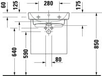 Vorschau: Duravit No.1 Waschtischunterschrank 49cm zu Waschtisch 237555, 1 Auszug mit Innenschublade