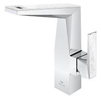 Vorschau: Grohe Allure Brilliant Einhand-Waschtischbatterie L-Size mit White Attica Caesarstone Einlagen