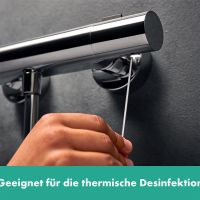 Vorschau: Hansgrohe Ecostat Fine Brausethermostat Aufputz mit thermischer Desinfektion, chrom