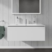 Duravit L-Cube Waschtischunterschrank wandhängend 102x48cm mit 1 Schublade für ME by Starck 233610 weiß matt LC614201818