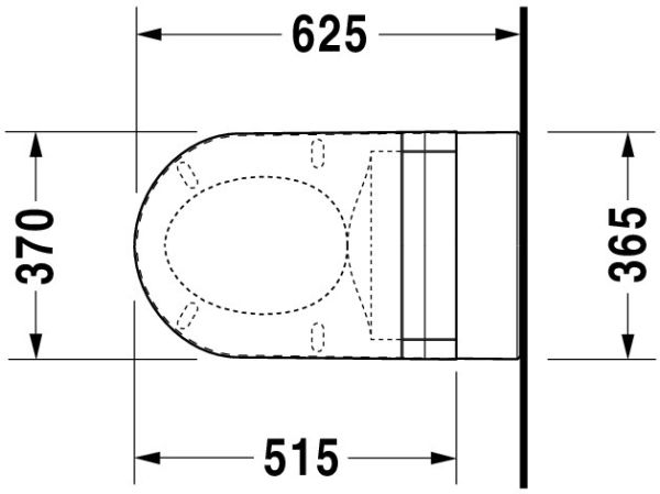 Duravit Darling New Wand-WC 62,5x36,5cm weiß 25440900001