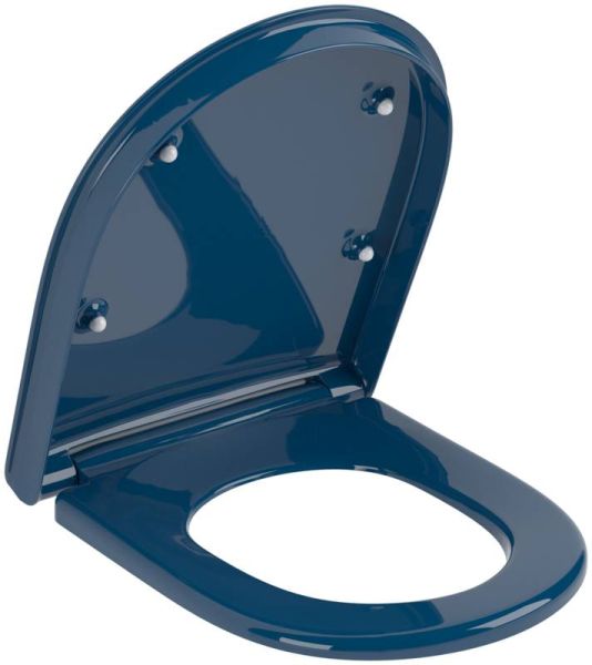 Villeroy&Boch ViCare WC-Sitz ohne Absenkautomatik, oval, Blue AntiBac 9M7261P1