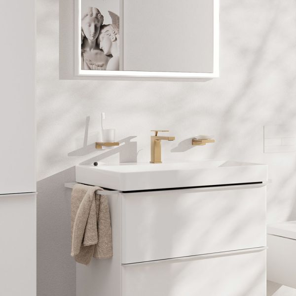 Hansgrohe Tecturis E Waschtischarmatur 110 CoolStart wassersparend+, Zugst.-Ablaufg., brushed bronze