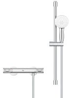 Vorschau: Grohe Grohtherm 1000 Performance Thermostatbatterie mit Brausegarnitur 60cm, chrom