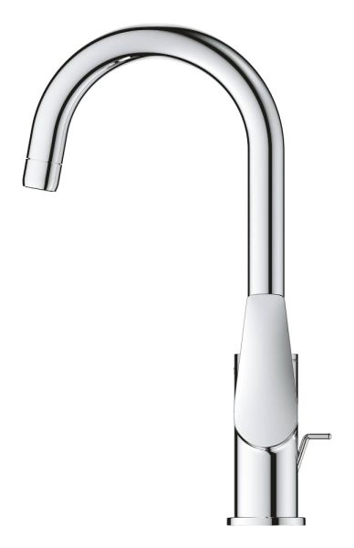 Grohe BauEdge Einhand-Waschtischbatterie L-Size mit Ablaufgarnitur, chrom