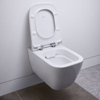 Vorschau: Geberit Smyle Square Set Wand-WC mit WC-Sitz, weiß