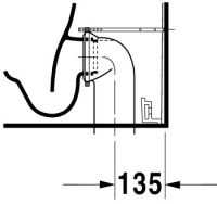 Vorschau: Duravit Darling New Stand-WC für Kombination, Tiefspüler, WonderGliss, weiß