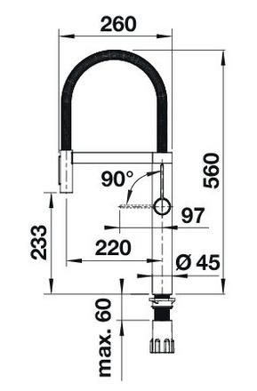 Blanco Culina-S II AC Sensor Küchenarmatur, PVD Steel