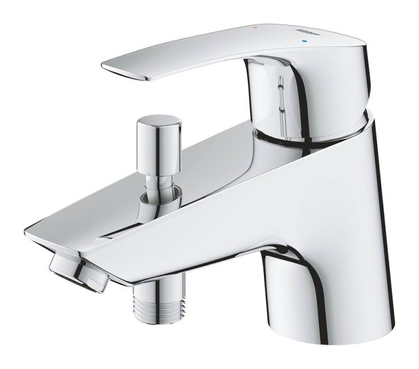 Grohe Eurosmart Einhebel-Wannenrandmischer, wassersparend, chrom