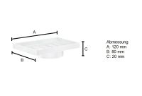 Vorschau: Smedbo Xtra Ersatzseifenschale aus Porzellan, weiß