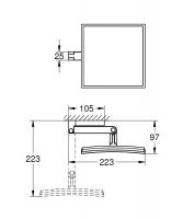 Vorschau: Grohe Selection Cube Kosmetikspiegel 3-fache Vergrößerung, chrom