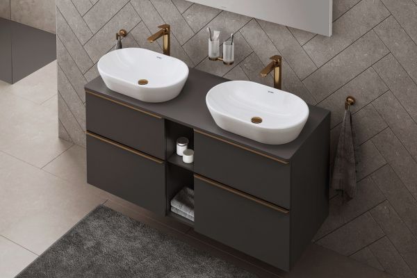 Duravit Wave Einhebel-Waschtischarmatur XL ohne Ablaufgarnitur, bronze gebürstet WA1040002004