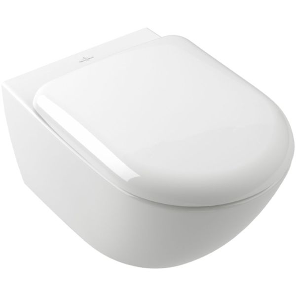 Villeroy&Boch Antao Wand-WC mit TwistFlush Tiefspüler spülrandlos CeramicPlus weiß 4674T0R1