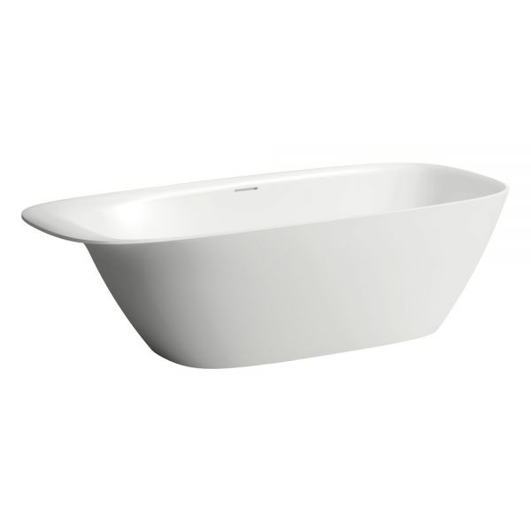 Laufen INO Badewanne mit integr. Kopfstütze, freistehend 180x80cm, weiß