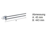 Vorschau: Smedbo House schwenkbare Handtuchstange 44cm, chrom