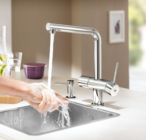 Grohe Cosmopolitan Seifenspender Spülmittelspender, Vorratsbehälter 0,5 Liter, chrom 40535000