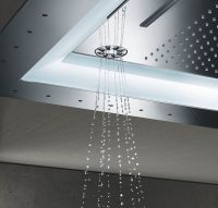 Vorschau: Grohe Rainshower Aqua 40" AquaSymphony Deckenbrause mit LED-Beleuchtung, 6+ Strahlarten, chrom