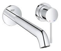 Grohe Essence 2-Loch-Waschtischbatterie, Ausladung 230mm, wassersparend, chrom 29193001