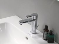 Vorschau: Duravit ME by Starck Waschtisch rechteckig 83x49cm, 1 Hahnloch, mit Überlauf, Becken links, weiß 2345830000