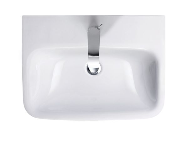 Duravit DuraStyle Waschtisch 60x44cm, mit 1 Hahnloch, mit Überlauf, weiß 2319600000