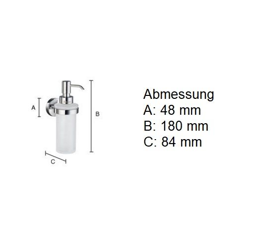 Smedbo Home Seifenspender zur Wandmontage, chrom gebürstet/satiniert