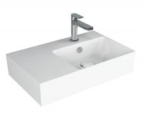 Catalano Zero|Verso Handwaschbecken, 55x35cm, Becken rechts, CATAglaze+ 55DZEUP