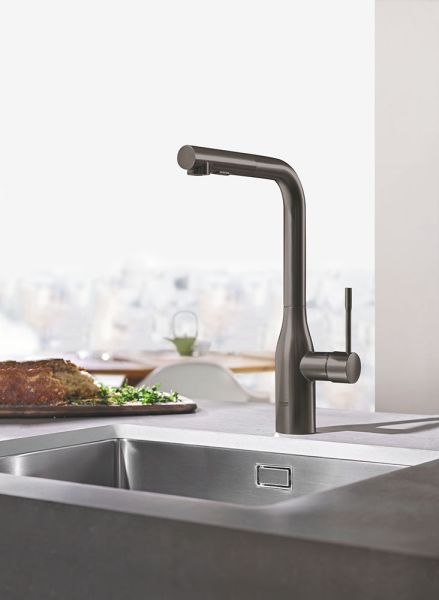 Grohe Essence Einhand-Spültischbatterie mit herausziehbarer Dual Spülbrause