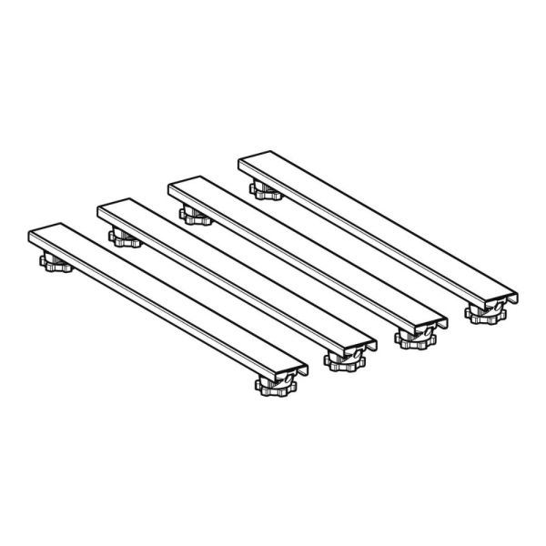 Geberit Set Füße und Traversen, für Duschwannen aus Steinharz, ab 140 cm