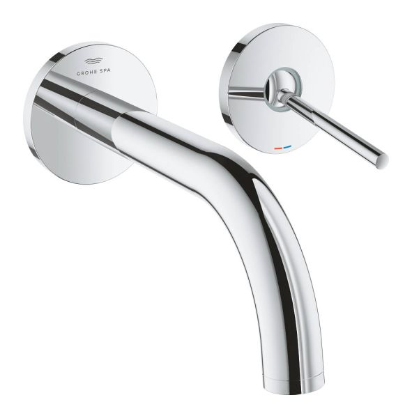 Grohe Atrio 2-Loch-Waschtischbatterie, Ausladung 185mm, wassersparend, chrom 29410000