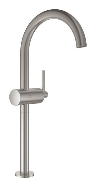 Grohe Atrio Waschtischarmatur XL-Size für freistehende Waschschüsseln, mit Push-Open, supersteel 24365DC0