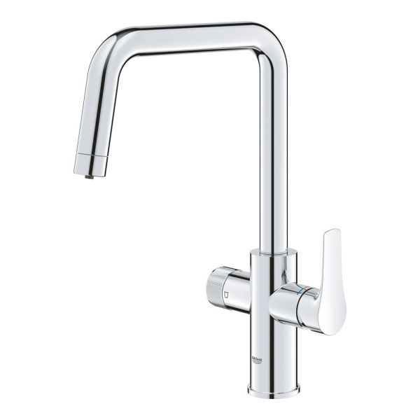 Grohe Blue Pure Start Küchenarmatur Starter Kit mit U-Auslauf und Ultrasafe Filter, chrom