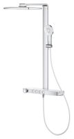 Vorschau: Grohe Rainshower Aqua Pure Duschsystem mit Thermostatbatterie, Kopfbrause eckig, 15 l/min