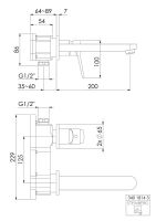 Vorschau: Steinberg Serie 340 Waschtisch-Wand-Armatur Ausladung 20cm