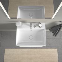 Vorschau: Duravit DuraSquare Waschtisch rechteckig 60x47cm, mit Hahnloch, ohne Überlauf, weiß 2353600041