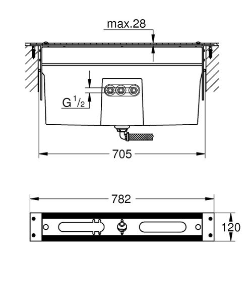 Grohe Wannenrand-Kombination