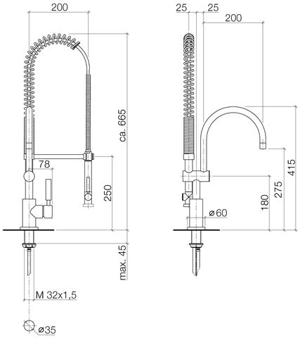 Dornbracht Tara Classic Einhebelmischer Profi