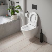 Vorschau: Duravit D-Code Wand-WC Set mit SoftClose WC-Sitz 54x37cm vormontierte Scharniere weiß 49030900B2